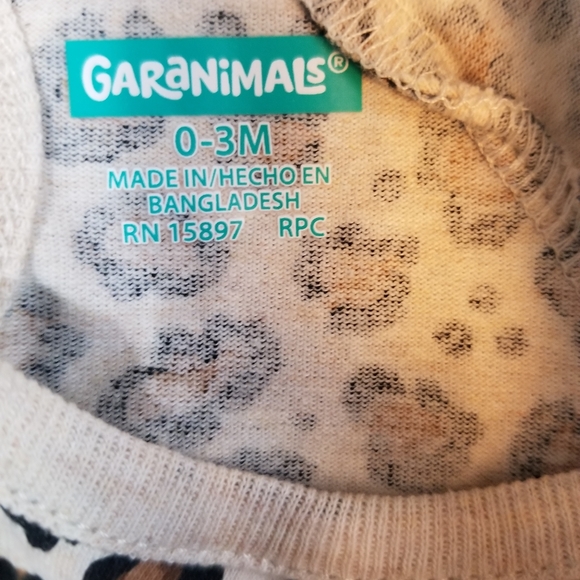 NWOT Animal Print Bodysuit 0-3M - Picture 6 of 6